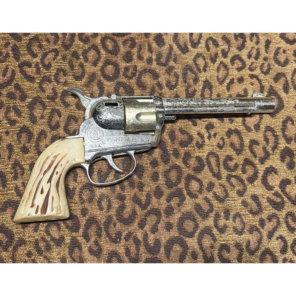VTG MATTEL FANNER 50 CAP Gunn Western Toy Pistol 1950s No Caps Untested